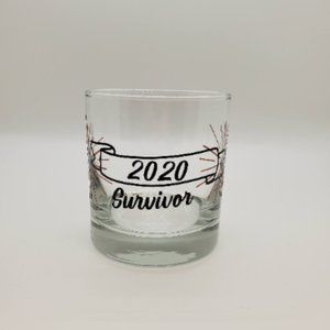 2020 Survivor Holographic Rocks Glass